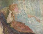 Berthe Morisot Liegendes Madchen oil painting artist
